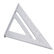 (black) 7' Ruler Metric Aluminum Alloy Speed Square Roofing Triangle Measuring Tool