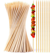 500 Sturdy Natural Bamboo Skewers for Barbecue, Fruits and Appetizers, 10 inches, PZCC