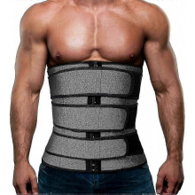 Men's Workout Waist Trainer, a Neoprene Corset and Sauna Sweat Trimmer with belts for a slimming belly