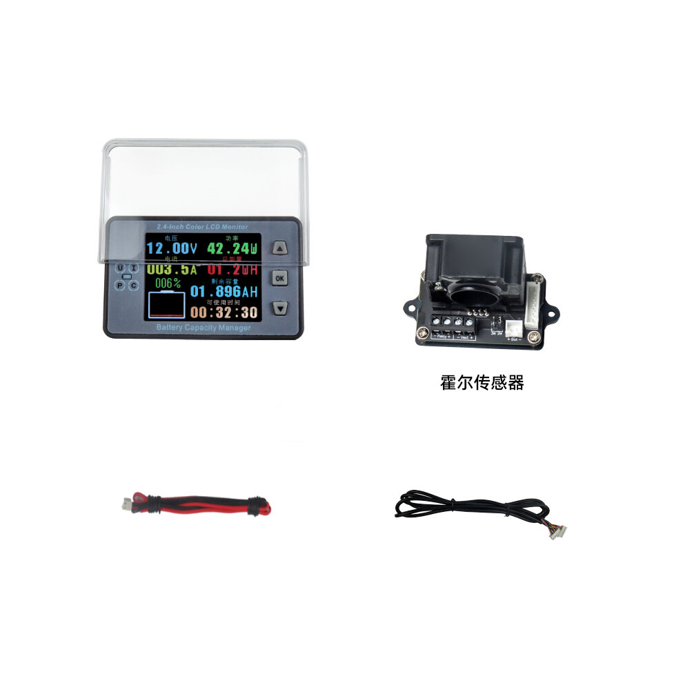 (300A) 2.4" Voltage & Current Capacity Meter, Battery Gauge 8-100V 413590554899