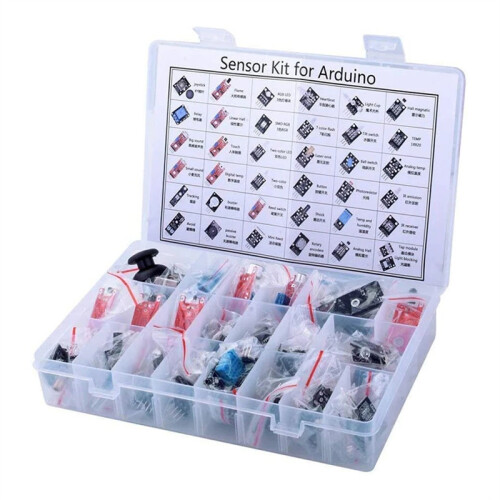 (45 Sensor Kits) 45-in-1/37-in-1 Sensor Module Starter Kit for Arduino Platforms - New 2