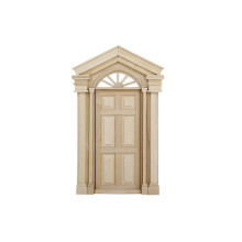 1Mini Huis Meubel Beige Met Traditioneel Spitsdesign