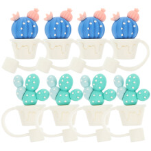 8St Rietjes Beschermkappen Met Cactus Design En Materiaal
