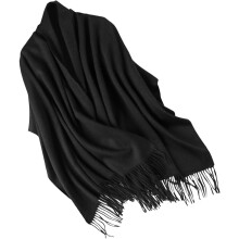1Warmshawl Zwarte Comfortabele Poncho Cape Sjaal Vrouwen Winter