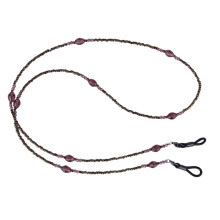 1Roze Bohemia Stijl Brillenketting Met Gesynthetiseerde Kralen