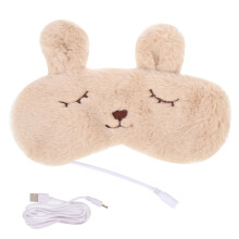 1USB Warm Oogmasker Voor Thuis, Oogcompres Met Decoratief Design
