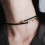 Unique Alloy Leather Rope Snake Bone Chain Necklace For-silver 8