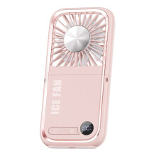 5-in-1 Faltventilator, Hand Nacken Tisch, Powerbank, LED Display, Reisen