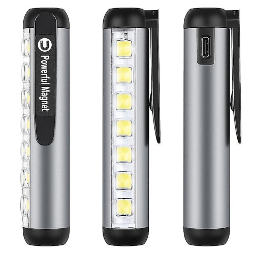 Mini Led Flashlight Professional Medical Torch With Clip Magnet Work Light 1