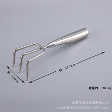(Three-pronged rake - thickened seamless) 5Pcs Garden Shovel Set Thickened Stainless Steel One Piece Flowers Succulents