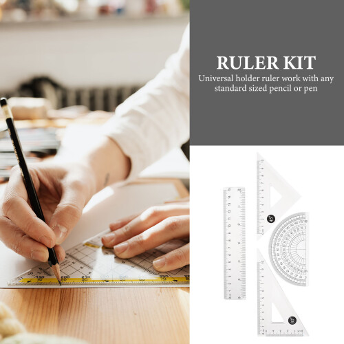 4Sets Precieze Meetliniaal Set Voor Architect En Student 2