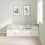VidaXL vidaXL Bed Frame with Drawer White 90 x 190 cm Engineered Wood 4
