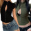 Collared Front Hook and Eye Closure Shirt Blouse Short-Black M 3