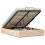 VidaXL vidaXL Ottoman Bed Frame Natural 150 x 200 cm Solid Pine Wood 5