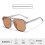 (Black Pink)Blue Light Blocking Glasses With Pc Lenses Stylish Full Frame For Work Adults 5