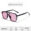 (Black Amber)Blue Light Blocking Glasses With Pc Lenses Stylish Full Frame For Work Adults 4