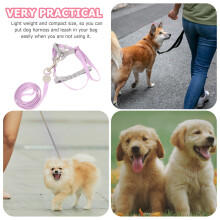 1Set Compacte Puppy En Riem Set Roze Dagelijks Gebruik