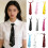 Traditional Uniform Necktie Knotted Metal Chain Polyester-White 3