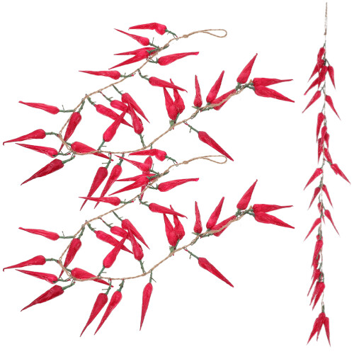 3St Decoratieve Chilipeperslinger Rood Voor En