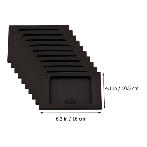 10St Elegante Kraft Envelop Bewaardoos Met Open 1