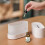 White colored - Flame diffuser with essential oil humidifier, simulated fire flame, deodorizer 2