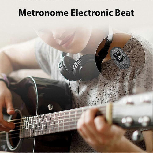 Small Quiet Metronome with Back Clip, Rechargeable Digital Trainer Device, ABS Texture, Vocal Counting 1