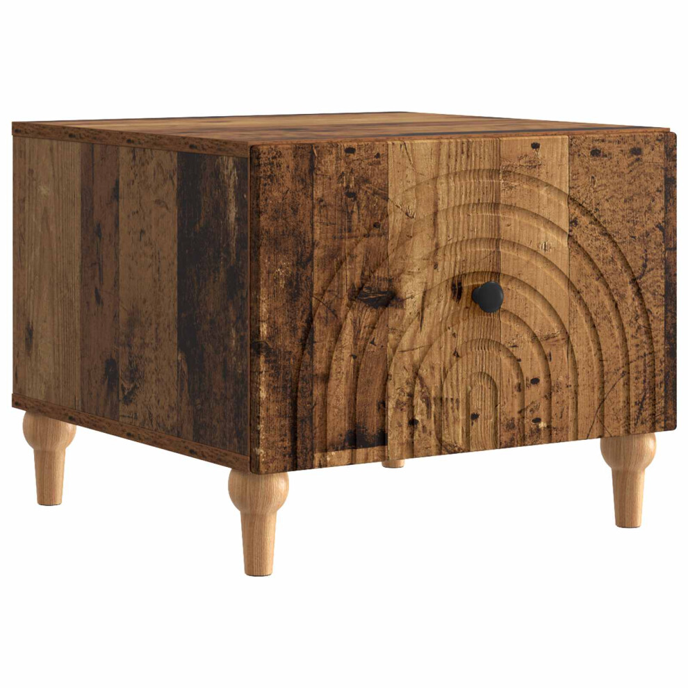 Vidaxl Coffee Table Old Wood 49 X 50 X 40 Cm Engineered Wood