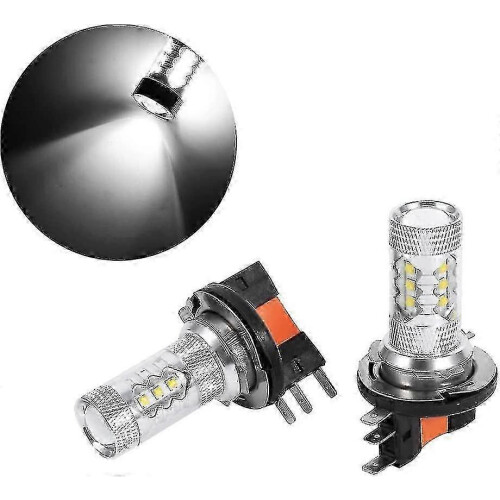 H15 LED Headlight Bulbs 80W Bright White DRL Replacement 2-Pack 2