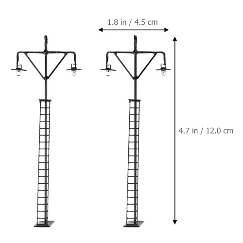 2St Mini Licht Decoratie Roestvrij Staal ABS 1