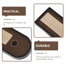 2St Anti-Kras Silicone Beschermhoes Voor Scooter Dashboard Zwart