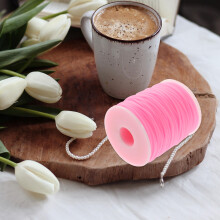1Roll Stevig Roze PVC Voor DIY Armbanden En Kettingen