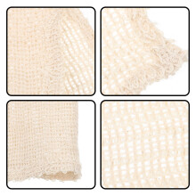 6St Beige Exfoliërende Badhanddoeken Voor Lichaam En Beenreiniging