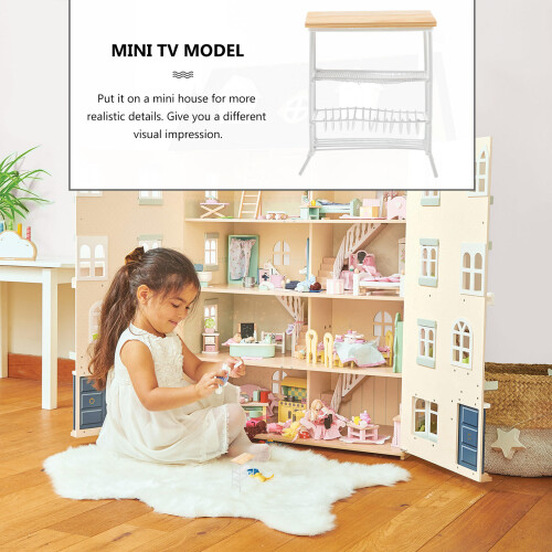 1Mini Keukenrek Wit, Voor Micro Landschap En Mini Huis 2