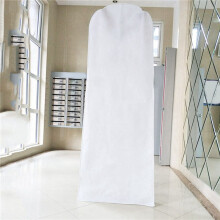 2X Long Wedding Dress Bag Cover Evening Dress Dust Cover Bridal Garment Storage Bag Nonwoven Wedding Dress Dust Cover