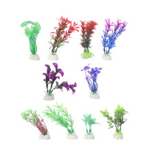 10St Aquariumpotten Versiering Plastic Waterplant Met Keramische Basis