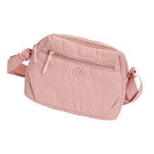 Moderne nylon schoudertas voor heren en dames, ruim voor-Roze