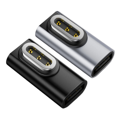 Adaptateurs de charge magnétiques portables avec indicateur-Noir 1