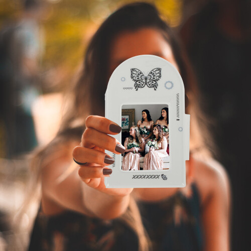 1Fotoboek Draagbaar Wit PVC Met Grappig Design 2