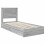 VidaXL vidaXL Storage Bed Grey Sonoma 100 x 200 cm Engineered Wood 2