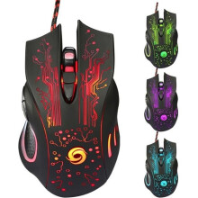 Gaming Mouse - 6D - Professional - 3200 dpi - Wired - Ergonomic - Multicolor LEDs