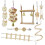 1Set Parkiet Decoratie Met Loopladder En Kauwspeelgoed 8