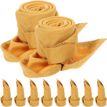 10St Gouden Polyester Servetten Stoffen Napkins Voor Dinertafel