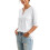 Damen-Ärmelblusen, lässig, Button-Down, lockere Passform,-Pink M 10