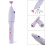 Electric Nail File Manicure Sander Kit with 5 Sanding Bits, White 2