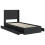 VidaXL vidaXL Bed Frame with Storage and Headboard Black 75 x 190 cm 5