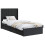 VidaXL vidaXL Bed Frame with Storage and Headboard Black 75 x 190 cm 2