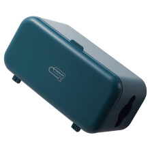 1Stk Kabelaufbewahrungsbox Blau ABS Für Steckdosen Ladekabel