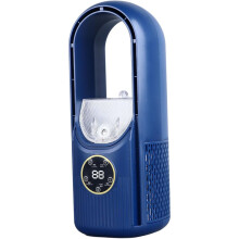Tragbarer blattloser Ventilator 6 Geschwindigkeiten leiser USB Tischventilator Nebel Timer Büro Schlafzimmer Wohnzimmer