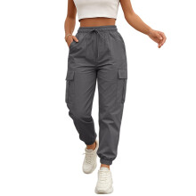 Baggy-Wanderhose für Damen, leichte, sportliche-Dunkelgrau XXL