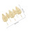 1X Multifunctionele Blad Jashaken Ijzer Gouden Afwerking 2